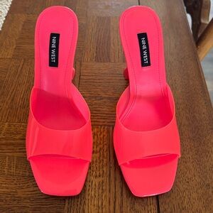 Nine West Women's Zooza Heeled Slide Sandal